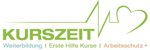 Das bisherige Kurszeit-Logo: grüner Schriftzug mit Herzlinie